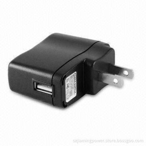 UL 5V 1A USB Mobile Charger with 100 to 240V AC, 50/60Hz Input